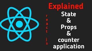 counter application in react js using state and props