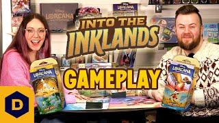 Disney Lorcana set 3 full gameplay! - Into the Inklands
