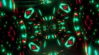 Sci Fi Neon Tunnel Background | Free VJ Loop | Driving in Alien Light Tunnel | Light Tunnel Movement