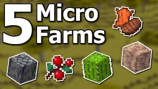 How to Build 5 Amazing New Micro Farms You Need in Minecraft Survival