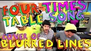 Four Times Table Song (Blurred Lines Cover) with Classroom Instruments