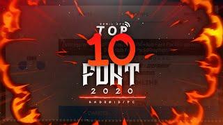 TOP 10 COOL FONTS 2020 | BEST FONT FOR ANDROID/PC | SOMIL GFX