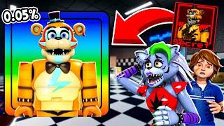 Unlocking GLAMROCK ANIMATRONICS in FNAF Tower Defense in ROBLOX with Roxanne Wolf and Gregory