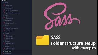 Sass folder structure best practice | Front-end Sass architecture with examples | VScode