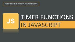 Timer functions in JavaScript | Timer | JavaScript