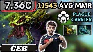 7.36c - Ceb VENOMANCER Hard Support Gameplay - Dota 2 Full Match Gameplay