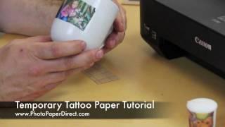 Temporary Tattoo Paper Tutorial By Photo Paper Direct
