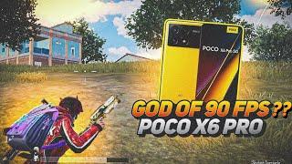 GOD OF 90 FPS - POCO X6 PRO(SMOOTH + 90 FPS ) |3 FINGER BGMI GAMEPLAY - BGMI /  PUBGMOBILE