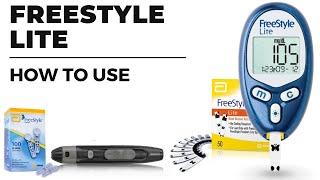 Check blood sugar with FreeStyle Lite meter