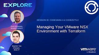 CODE1840LV & CODE2577LV: Managing Your VMware NSX Environment with Terraform