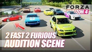 Forza Horizon 4 - 2 Fast 2 Furious Recreation! (Audition Scene)