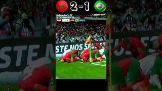 Morocco VS Brazil 2023 Friendly Match Highlights   #shorts #football #brazil