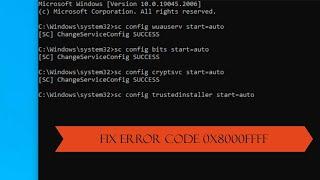 Windows Update Error Code 0x8000ffff (fixed) | 2023