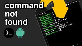 command-not-found error fixed | Termux