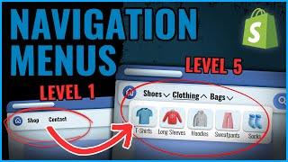 Shopify Navigation Menus At 5 Levels Of Difficulty (everything you need to know)