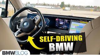 BMW iX Self-Driving Testing Car - 100 km/h with no driver!