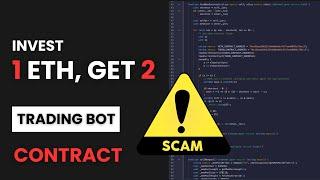 How to Double Your ETH with a Trading Bot | Beware of Crypto Trading Bot Scams