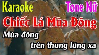 Chiếc Lá Mùa Đông Karaoke Tone Nữ Karaoke Lâm Organ - Beat Mới