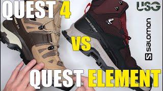 Salomon Quest 4 GTX vs Salomon Quest Element GTX (Which Salomon Hiking Boots to Buy?)