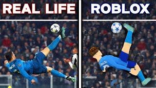 Recreating RONALDO's BEST GOALS in Realistic Street Soccer! (Roblox)