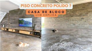 Piso concreto polido ou cimento queimado? Liih explica - Casa de Bloco