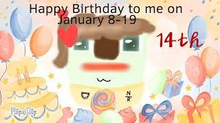 Today is my   14th January 8-19