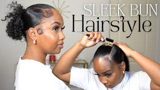 How To: Sleek Low Bun Tutorial || Natural Hair