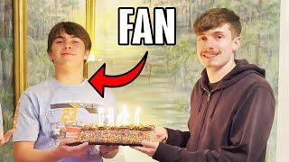 I Surprised A Fan For His Birthday!