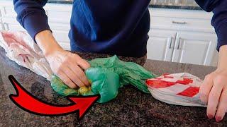 DIY Plastic Bag Dispenser!  Make Plastic Bag Organizer