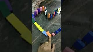 KIDS DOMINOES CHALLENGE | LEARN COLORS WITH DOMINO | LEARN COLORS FOR KIDS |#Shorts