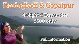 Daringbadi & Gopalpur Tour complete information | মাত্র 5500 টাকায় 4 days 4 nights দারিংবারি ভ্রমন
