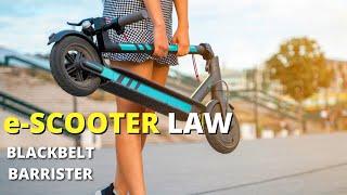 E-Scooters and the Law - Can you legally ride an e-scooter?