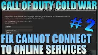 Call Of Duty Cold War FIX Cannot Connect To Online Services On PC Tutorial Part 2