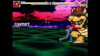 NICK54222 MUGEN: KOF Mario (me) VS Bowser