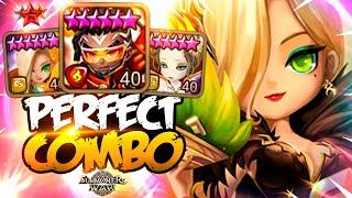 Perfect BOMBER COMBO DELETES Enemies in Summoners War