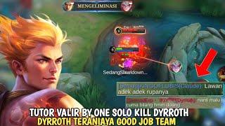 CARA VALIR BY ONE VS DYRROTH⁉️ DYRROTH AUTO TRAUMA TERZALIMI OLEH TEAM GW - Mobile Legends