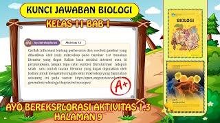 KUNCI JAWABAN BIOLOGI KELAS 11 BAB 1 AYO BEREKSPLORASI AKTIVITAS 1.3 HALAMAN 9 KURIKULUM MERDEKA