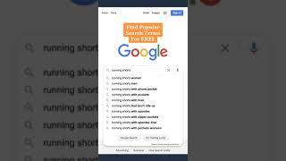 Free Way To See The Most Popular Searches For A Keyword On Google & YouTube #Shorts