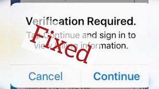 How To Fix Verification Required On Appstore iOS 15 | Verification Required Free Apps On Appstore