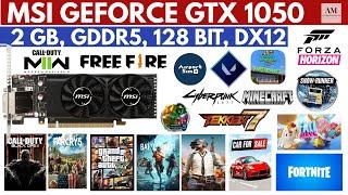 MSI GEFORCE GTX 1050 2GB, GDDR5, 1288BIT, DX12, GAMING GRAPHIC CARD, GAMEPLAY, BENCHMARK..