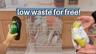 How to live ZERO WASTE FOR FREE! (25 free ways to live zero waste pt 4)