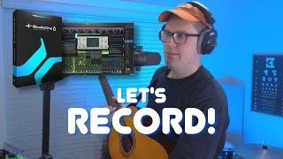 Recording Your First Song with Presonus Studio One | Absolute Beginner Tutorial