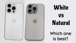 iPhone 16 Pro White vs Natural Titanium Color Comparison!