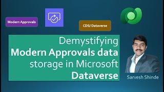 Demystifying Modern Approvals Data Storage in Dataverse | Data model | CDS | Power Platform