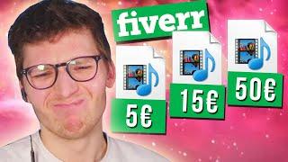 Ich kaufe mir Intros für 5€, 15€ und 50€ auf Fiverr