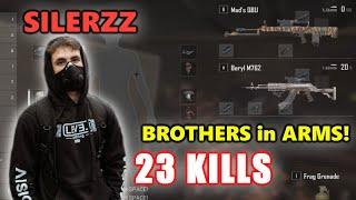 SILERZZ - 23 KILLS - BROTHERS in ARMS! - Beryl M762 + QBU - DUO - PUBG