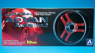 Aoshima 1/24 Yokohama Super Advan Wheels Unboxing and Review