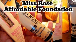 MISS ROSE MATTE BEIGE 1 Liquid Foundation Review  | Most Affordable foundation 
