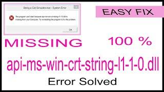 api-ms-win-crt-string-l1-1-0.dll missing from your computer