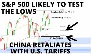 China Retaliates With U.S. Tariffs - S&P 500 Likely to Test The Trade War Selloff Low - Then Bottom